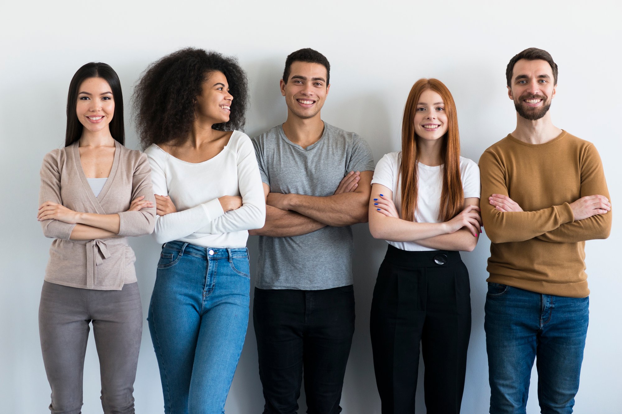 community-young-people-posing-together